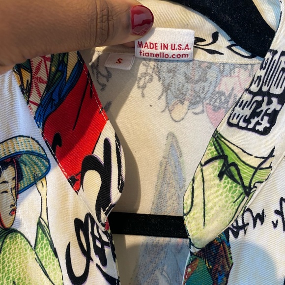 Steve barraza small graphic cotton feel button down shirt..ll - Picture 4 of 6